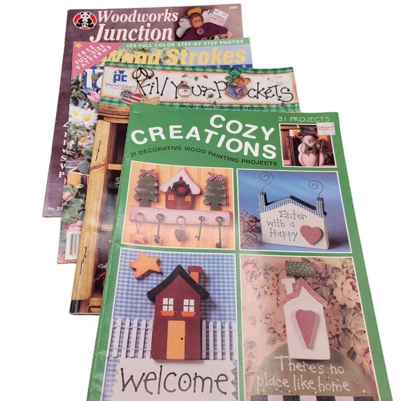 Woodworking Pattern Book Mixed Lot of 4 Pattern Booklets - Picture 1 of 8